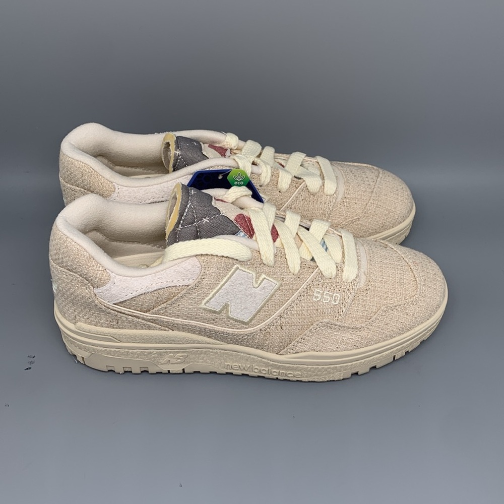 New Balance 550 Beige Linen Running Shoes BB550THA Men’s Sz 6.5D / Women's Sz 8D
